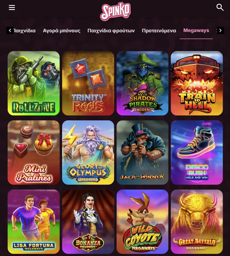 megaways slots spinko