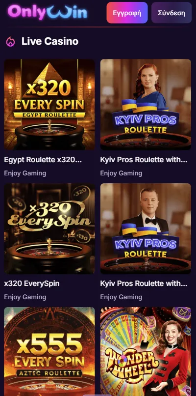 OnlyWin live casino