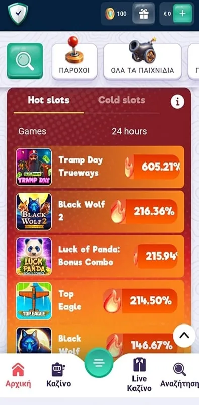 Hot slots στο SafeCasino με υψηλό RTP